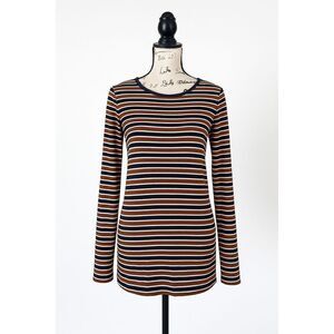 Michael Kors Women’s Striped Long Sleeve Top Size Small – Casual Knit Tee